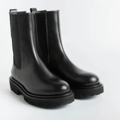 Anna F. Ankle Boots*Anna F - Ankle Boot - 9715 - Black Leather