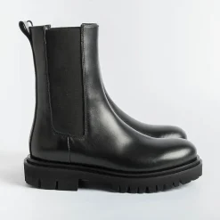 Anna F. Ankle Boots*Anna F - Ankle Boot - 9715 - Black Leather