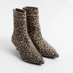 Anna F. Ankle Boots*Anna F - Ankle Boot - 9800 - Stretch Fabric - Spotted