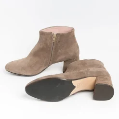 Anna F. Ankle Boots*Anna F - Ankle Boot - 9787 - Taupe Suede