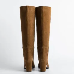 Anna F. Boots*Anna F - Boots - 9863 - Velor - Burnt