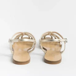 Anna F. Ceremony - Shoes And Clutches* - Flat Sandals 3628 - Platinum Laminate