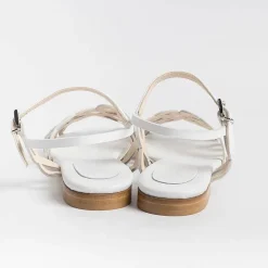 Anna F. Low Sandals* - Flat Sandals 3669 - White