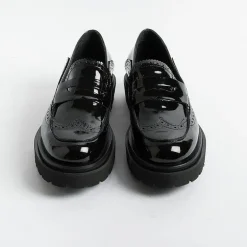 Anna F. Loafers*Anna F - Moccasin - 1498 - Patent - Black
