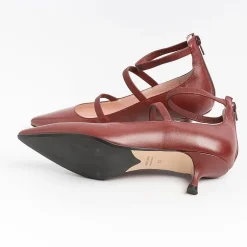 Anna F. Decollete* - Pumps - 1656 - Leather - Carmine