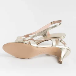Anna F. Sandals With Heel* - Sandals With Heels - 3664 - Platinum Laminate