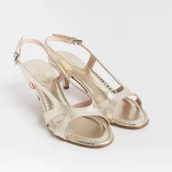 Anna F. Sandals With Heel* - Sandals With Heels - 3664 - Platinum Laminate