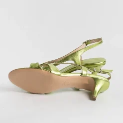 Anna F. Sandals With Heel* - Sandals With Heels - 3664 - Lime Laminate