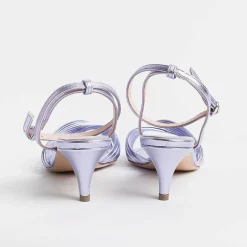Anna F. Sandals With Heel* - Sandals With Heels - 3661 - Lilac Laminate