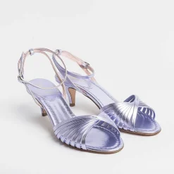 Anna F. Sandals With Heel* - Sandals With Heels - 3661 - Lilac Laminate