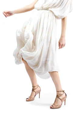 Anna F. Ceremony - Shoes And Clutches* - Sandals With Heels - 3640 - Nappa Camelia