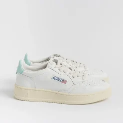 AUTRY - Collezione donna Sneakers*Autry - Aulw Ll49 -Sneakers Low Wom All Leat - White Turquoise