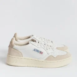AUTRY - Collezione donna Sneakers*Autry - Aulw Ls58 - Sneakers Low Wom Leat - White Beige Pepper