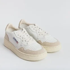 AUTRY - Collezione donna Sneakers*Autry - Aulw Ls58 - Sneakers Low Wom Leat - White Beige Pepper