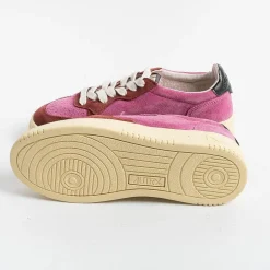 AUTRY - Collezione donna Sneakers*Autry - Aulw Ss19 -Sneakers Low Wom Leat - Fuchsia Bordeaux
