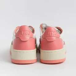 AUTRY - Collezione donna Sneakers*Autry - Aulw Wb22 -Sneakers Low Wom Leat - White / Peach