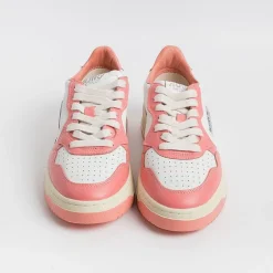 AUTRY - Collezione donna Sneakers*Autry - Aulw Wb22 -Sneakers Low Wom Leat - White / Peach