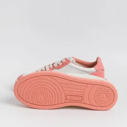 AUTRY - Collezione donna Sneakers*Autry - Aulw Wb22 -Sneakers Low Wom Leat - White / Peach