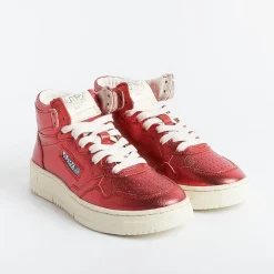 AUTRY - Collezione donna Sneakers*Autry - Aumw Gm06 - Sneakers Mid Wom Goat - Metal Red