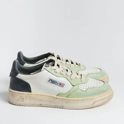 AUTRY - Collezione donna Sneakers*Autry - Avlw Sv18- Sneakers Low Wom Leat - Green Blue - Vintage Edition