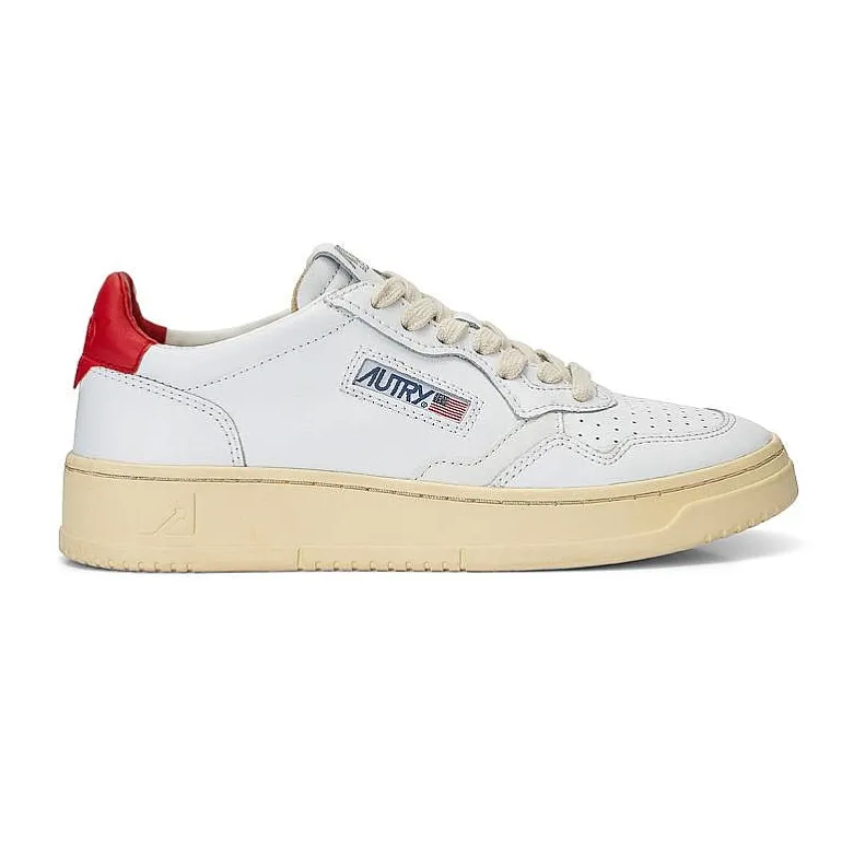 AUTRY - Collezione uomo Sneakers*Autry Ll21 - Sneakers Low Man All Leat - White/Red