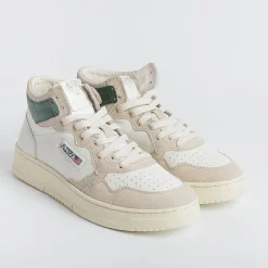 AUTRY - Collezione uomo Sneakers*Autry Sneakers Aumm Gs11 - Mid Man Goat/Suede - White/ Green