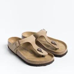 BIRKENSTOCK Low Sandals* - Flat Sandals Flip Flops Gizeh 0943811 - Oiled Tobacco Brown