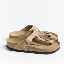 BIRKENSTOCK Low Sandals* - Flat Sandals Flip Flops Gizeh 0943811 - Oiled Tobacco Brown