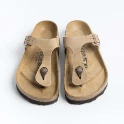 BIRKENSTOCK Flip-Flops Sandals* - Flat Sandals Flip Flops Gizeh 0943811 - Oiled Tobacco Brown