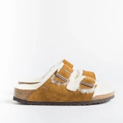 BIRKENSTOCK Low Sandals* - Flat Sandals 1001135 - Arizona Fur - Mink