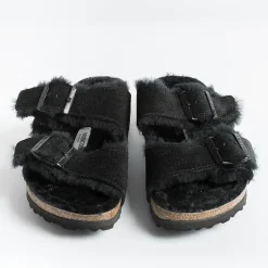 BIRKENSTOCK Low Sandals* - Flat Sandals 0752663 - Arizona Fur - Black