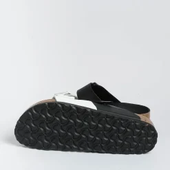 BIRKENSTOCK Low Sandals* - Flat Sandals -1019712 - Arizona Split - Black White