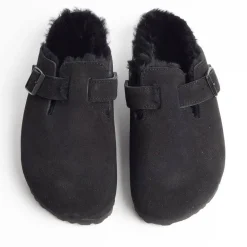 BIRKENSTOCK Sabots And Sleepers* - Sleepers 0259883 - Boston Fur - Black