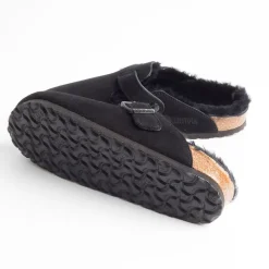 BIRKENSTOCK Sabots And Sleepers* - Sleepers 0259883 - Boston Fur - Black