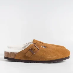 BIRKENSTOCK Sabots And Sleepers* - Sleepers 1001141- Boston Fur - Mink