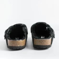 BIRKENSTOCK Sabots And Sleepers* -Sleepers 0259883 - Boston Fur - Black