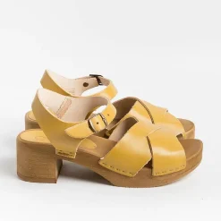 BOSABO Sandals With Heel* - Sandals With Heels - 457 - Ochre