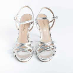 CAPPELLETTO 1948 Sandals With Heel*Cappellettoshop - Sandals With Heels - Lilyan3 - Silver Laminate