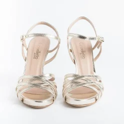 CAPPELLETTO 1948 Sandals With Heel*Cappellettoshop - Sandals With Heels - Lilyan3 - Platinum Laminate