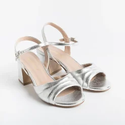 CAPPELLETTO 1948 Sandals With Heel*Cappellettoshop - Sandals With Heels - Anika7 - Silver Laminate