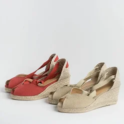 CASTAÑER Sandals With Heel*Castaner - Sandals With Heels - Espadrilles - Bilina 6 - Red Carmine
