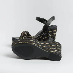 CASTAÑER Sandals With Heel*Castaner - Sandals With Heels - Espadrilles - Joaquina - Black Gold