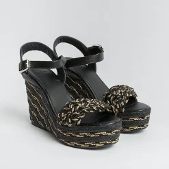 CASTAÑER Sandals With Heel*Castaner - Sandals With Heels - Espadrilles - Joaquina - Black Gold