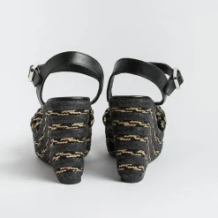 CASTAÑER Sandals With Heel*Castaner - Sandals With Heels - Espadrilles - Joaquina - Black Gold