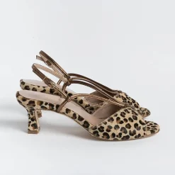 CHEVILLE Sandals With Heel* - Sandals With Heels - Alida - Bronze Leopard