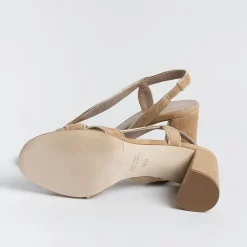 CHEVILLE Sandals With Heel* - Sandals With Heels - Ines - Gold Leather