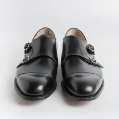 Church's Double Buckle* - Cowes Double Buckle - Black Calfskin