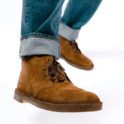 CLARKS - Collezione Uomo Poles*Clarks - Polish - Desert Coal - Ginger Suede