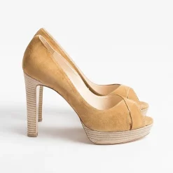 CONTO A Decollete*Claude Mare - Decollete - Newtomia - Beige Suede