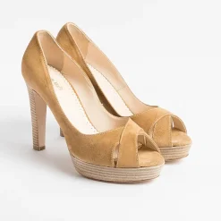 CONTO A Decollete*Claude Mare - Decollete - Newtomia - Beige Suede